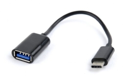 Gembird A-OTG-CMAF2-01 USB cable 0.2 m USB C USB A Black