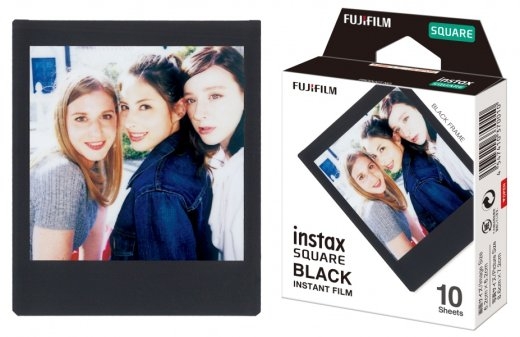 Fujifilm Instax Square Instant Film Black Glossy Quantity 10
