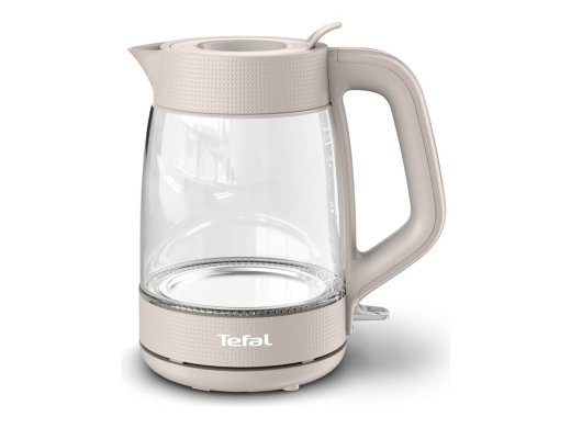 TEFAL Kettle KO2G0BE0 2000 W Electric 1.7 L Glass 360° rotational base Grey/Transparent