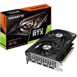 Graphics Card GIGABYTE NVIDIA GeForce RTX 3050 8 GDDR6 128 bit PCIE 4.0 16x Memory 14000 MHz 2xHDMI 2xDisplayPort GV-N3050WF2OCV2-8GD