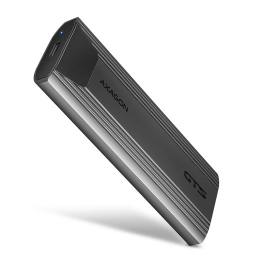 AXAGON USB-C 10Gbps - M.2 NVMe and SATA SSD THIN SCREWLESS box EEM2-GTS2