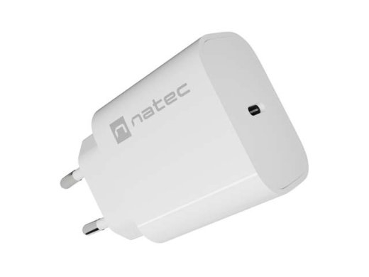 Natec USB charger Ribera 1xUSB-C 20W white