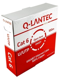 Q-LANTEC U/UTP cat.6A network cable, twisted pair, LSOH