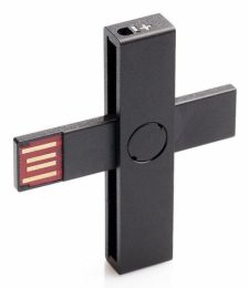 +ID Smart Card Reader black, BLISTER