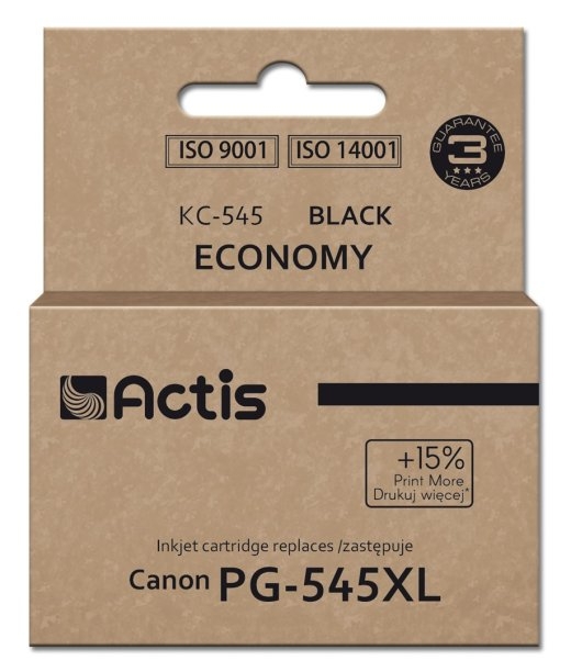 Actis KC-545 Ink (replacement for Canon PG-545XL; Supreme; 15 ml; 207 pages; black).