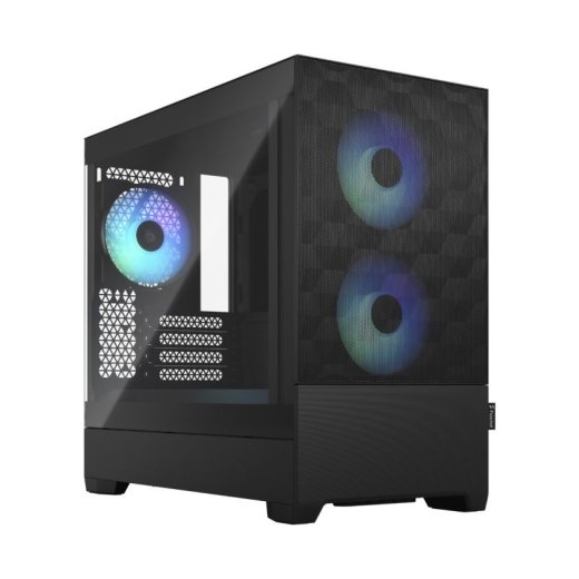 Fractal Design Pop Mini Air RGB Side window Black TG Clear Tint mATX, Mini ITX ATX