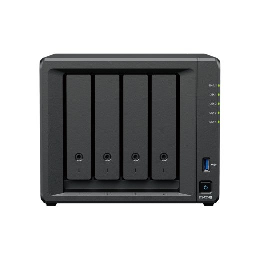Synology DiskStation DS425+ Intel Celeron J4125 Processor frequency 2.0 GHz 2 DDR4 Black