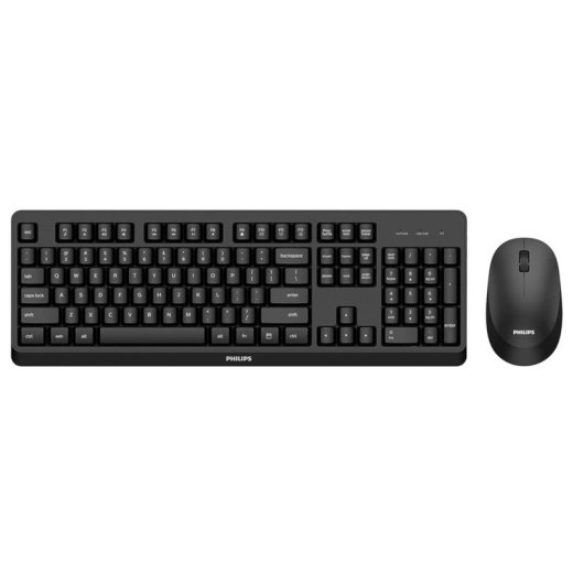 Philips wireless keyboard and mouse set SPT6307B - Black