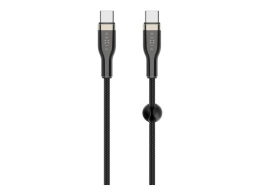 Fixed Braided Cable USB-C/USB-C, 2m, 100W FIXDB-CC2-BK