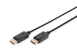 Connection Cable DisplayPort with snaps 1080p 60Hz FHD Type DP / DP M / M black 2m