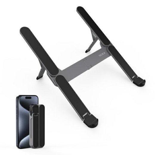 Sodi Foldable compact mini Laptop stand grey