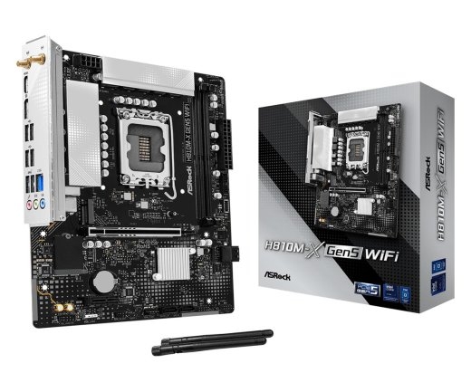 Mainboard ASROCK LGA 1851 (Socket V1) RAM DDR5-SDRAM 2xSlots H810M-XGEN5WIFI
