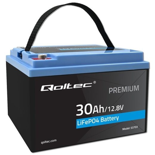 LiFePO4 battery 12.08V, 30Ah, 384Wh, BM