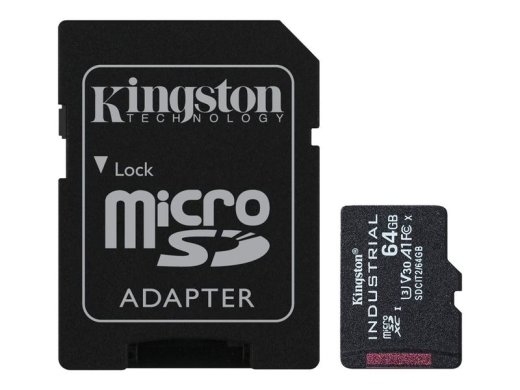 Kingston Flash-Card incl. SD-Adapter Industrial - microSDXC UHS-I - 64