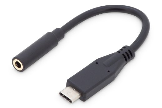 Digitus USB Type-C Audio adapter cable, Type-C - 3.5mm M/F, 0.2m, Audio input/output, Version 3.1 AK-300321-002-S Type-C 3.5mm