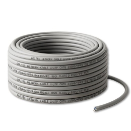 Qoltec UTP patchcord cable CAT6 Copper Cu 100m grey