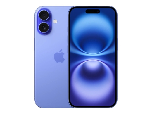 Apple iPhone 16 Ultramarine 6.1 " 2556 x 1179 pixels OLED A18 Internal RAM 8 128 Nano SIM Main camera resolution 48 MP iOS 18 Secondary camera reso...