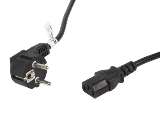 Lanberg CEE 7/7 to IEC 320 C13 Power Cord CA-C13C-11CC-0050-BK