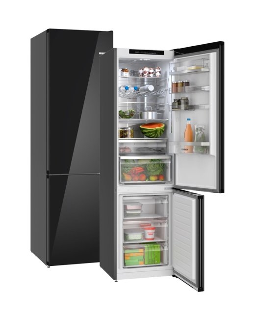 Bosch Serie 6 KGN39LBCF fridge-freezer Freestanding 363 L C Black
