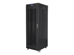 Lanberg Rack cabinet 19" free-standing 37U/600x800 (flat pack) with mesh door, LCD FF01-6837-23BL Black