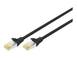 DIGITUS patch cable - 25 cm - black