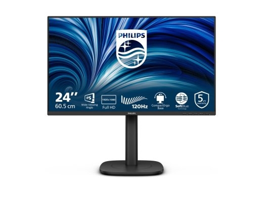 Philips 24B2N3200J/00 24 " IPS FHD 16:9 120 Hz 4 ms 1920 x 1080 pixels HDMI ports quantity 1 Black
