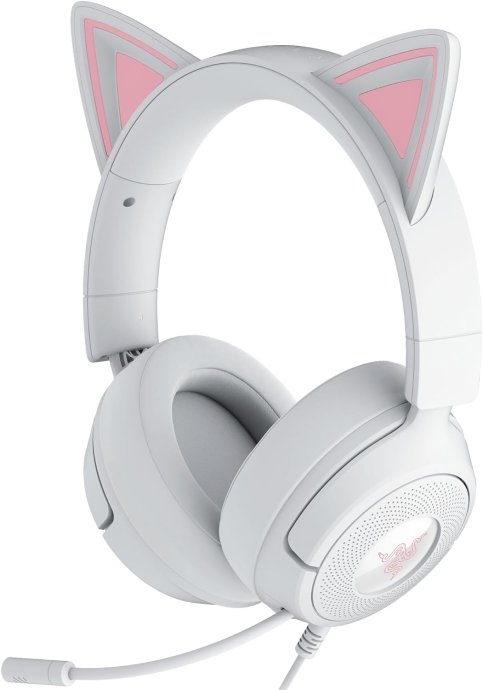 Razer Gaming Headset Kraken Kitty V3 X Wired Over-Ear Microphone White
