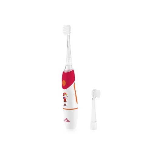 ETA Toothbrush Sonetic ETA071090030 Battery operated For kids Number of brush heads included 2 Number of teeth brushing modes 1 Red/White