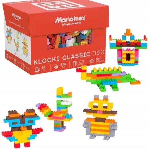 Marioinex Mini Waffle Building Blocks Classic, 350 pieces
