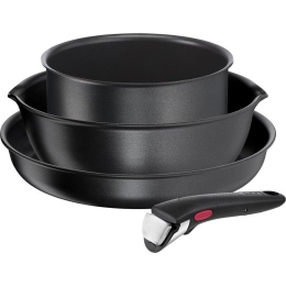 Frying TEFAL Pots and pans set, 4 pcs L7629453 Ingenio Daily Chef Diameter 18/22/26 cm Suitable for induction hob Removable handle