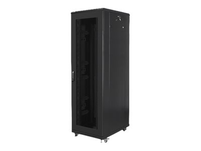 Lanberg Rack cabinet 19" free-standing 42U/800x800 (flat pack) with mesh door FF01-8842-23B Black