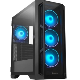 Case CHIEFTEC APEX ARGB MidiTower Not included ATX MiniITX Colour Black GA-01B-TG-OP