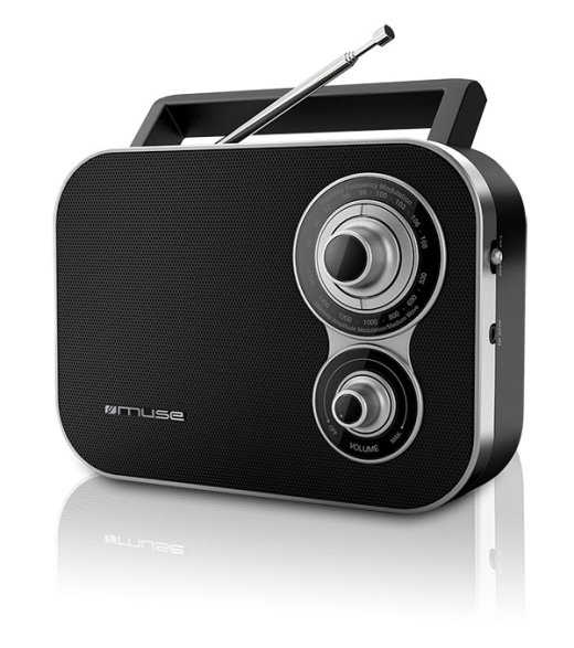 Muse M-051R 2-band portable radio Black