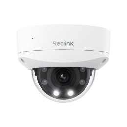 Reolink 4K PoE IK10 Camera with 5X Optical Zoom P437 Dome 8 MP 2.7-13.5mm IP67 H.265 Micro SD, Max. 256