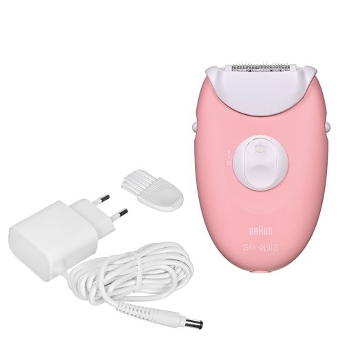 BRAUN Silk-épil 3 SES 3-176 Epilator, White and Pink