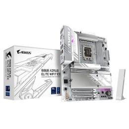 GIGABYTE B860 AORUS ELITE WIFI7 ICE Motherboard - Intel Core Ultra Series CPUs, 14+1+2+1 Phases VRM, up to 9200MHz DDR5, 1xPCIe 5.0 + 2xPCIe 4.0 M....