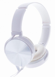 Stereo headphones wit mi c Rebeltec MONTANA Whit