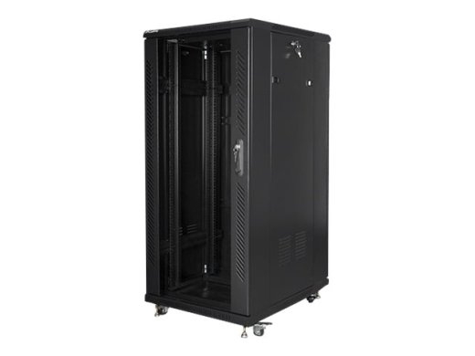Lanberg Rack cabinet 19" free-standing 27U/600x800 (flat pack) FF01-6827-12B Black