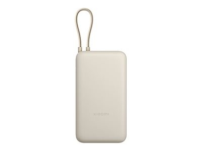 Xiaomi 33W Power Bank (Integrated Cable) 20000 mAh USB-C/USB-C cable/USB-A Tan