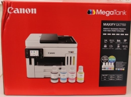 SALE OUT. Canon IJ MFP MAXIFY GX7150 EUR Canon MAXIFY GX7150 Multifunction printer Ink-jet Colour A4 Wi-Fi White DAMAGED PACKAGING