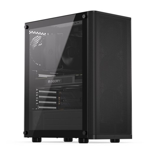 Case ENDORFY Ventum 200 Air MicroTower Not included ATX MiniITX Colour Black EY2A002