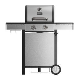 Black+Decker BXOG7200E gas grill, 2 burners x 3.6 kW