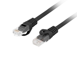 Patchcord cat.6 UTP LSZH CU 0.5m black fluke passed