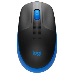 Logitech Full size Mouse M190 Wireless USB Blue