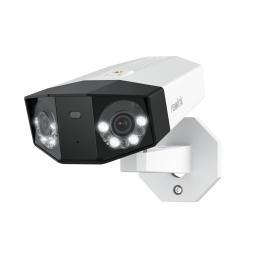 Reolink Dual-Lens PoE Security Camera with 180° Panoramic View Duo Series P750 Bullet 16 MP 2.8mm/F1.6 Power over Ethernet (PoE) IP67 H.265 Micro S...