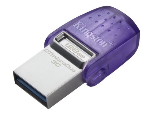 Kingston USB-Stick DataTraveler microDuo 3C - USB 3.2 Gen 1 (3.1 Gen 1) - 128 - Blue