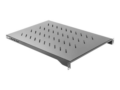 Lanberg 19" fixed shelf 1U/483x700mm, max load capacity up to 15kg AK-1010-B Black