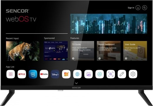 Sencor TV 24 inches SMART webOS LG DVB-T/T2/C/S/S2 BT5