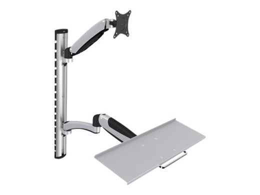 Digitus Wall mount Workstation Adjustable Height, Tilt, Swivel 27 " Maximum weight (capacity) 6 kg Silver