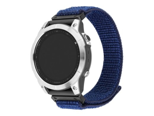 Fixed Sporty Strap for Garmin QuickFit 22mm 160-210 mm Dark blue Nylon